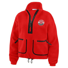 New Jersey Devils WEAR by Erin Andrews Women's Polar Fleece Half-Zip Jacket On Sale