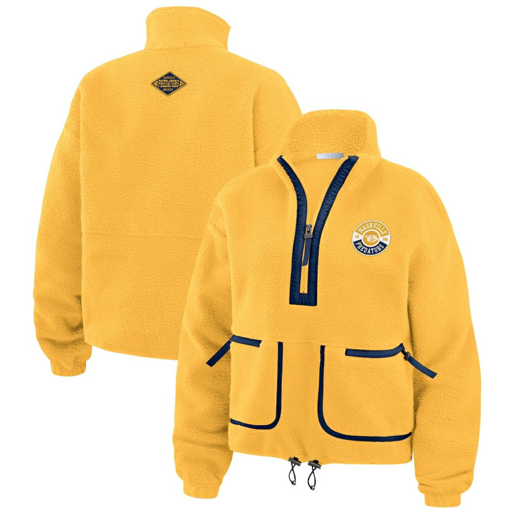 Nashville Predators WEAR by Erin Andrews Women's Polar Fleece Half-Zip Jacket For Sale