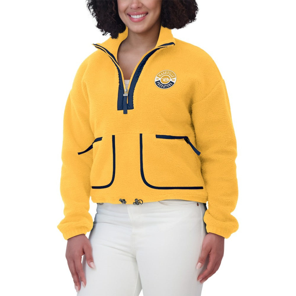 Nashville Predators WEAR by Erin Andrews Women's Polar Fleece Half-Zip Jacket For Sale
