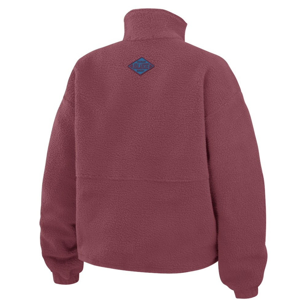Colorado Avalanche WEAR by Erin Andrews Women's Polar Fleece Half-Zip Jacket For Sale