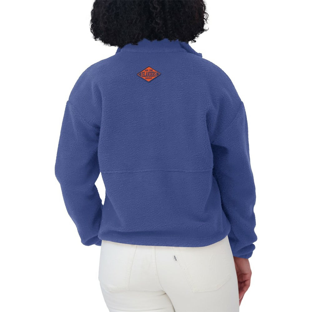 New York Islanders WEAR by Erin Andrews Women's Polar Fleece Half-Zip Jacket Discount