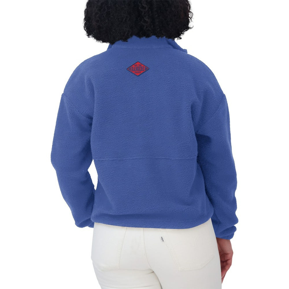 New York Rangers WEAR by Erin Andrews Women's Polar Fleece Half-Zip Jacket Discount