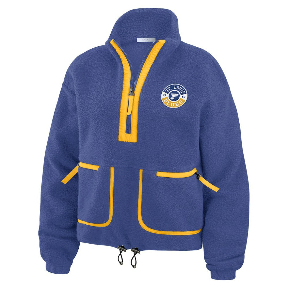 St. Louis Blues WEAR by Erin Andrews Women's Polar Fleece Half-Zip Jacket Online