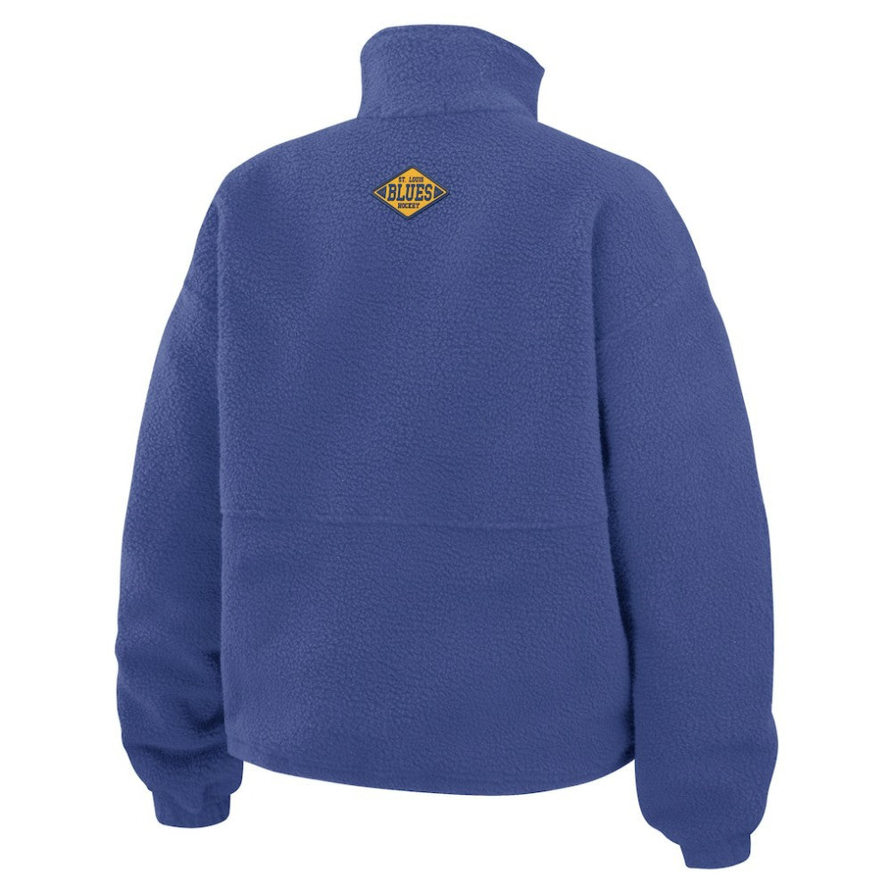 St. Louis Blues WEAR by Erin Andrews Women's Polar Fleece Half-Zip Jacket Online