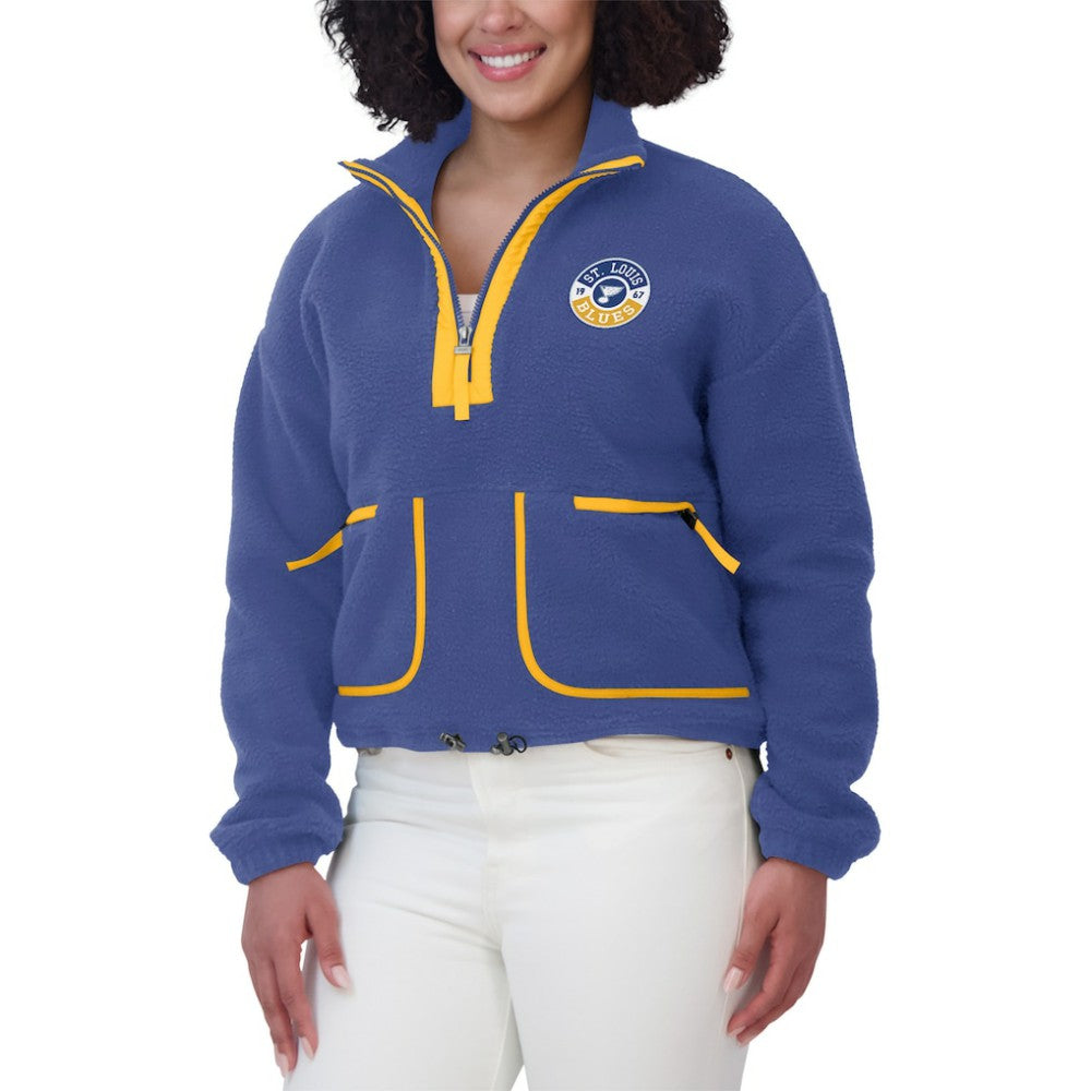 St. Louis Blues WEAR by Erin Andrews Women's Polar Fleece Half-Zip Jacket Online
