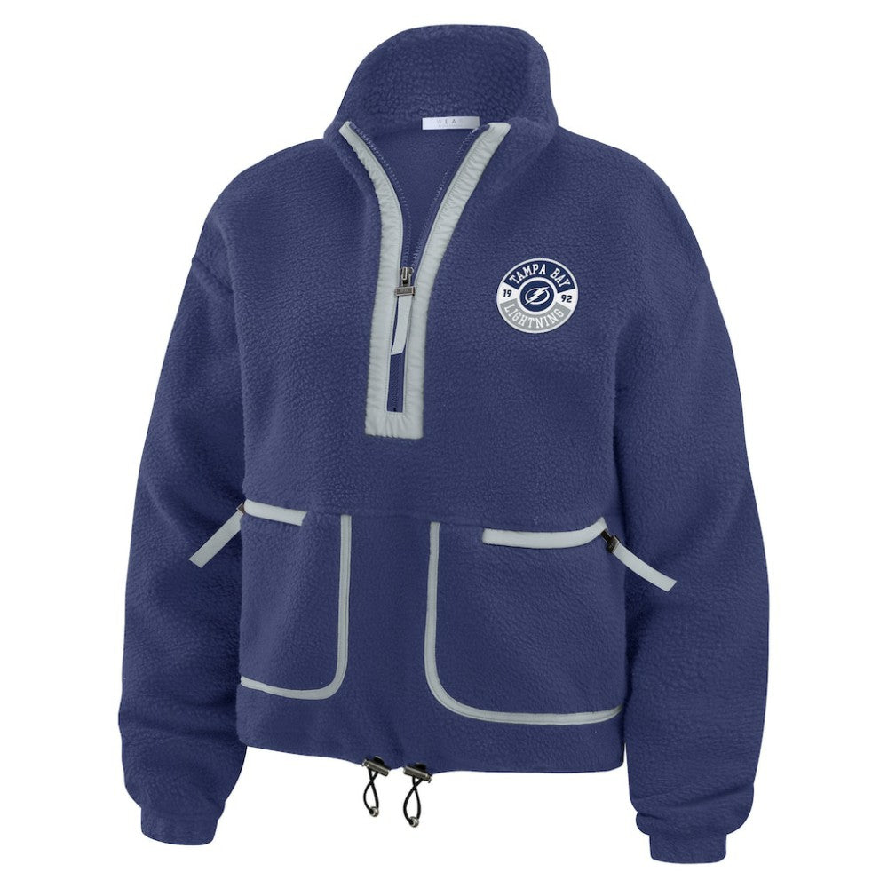 Tampa Bay Lightning WEAR by Erin Andrews Women's Polar Fleece Half-Zip Jacket Sale