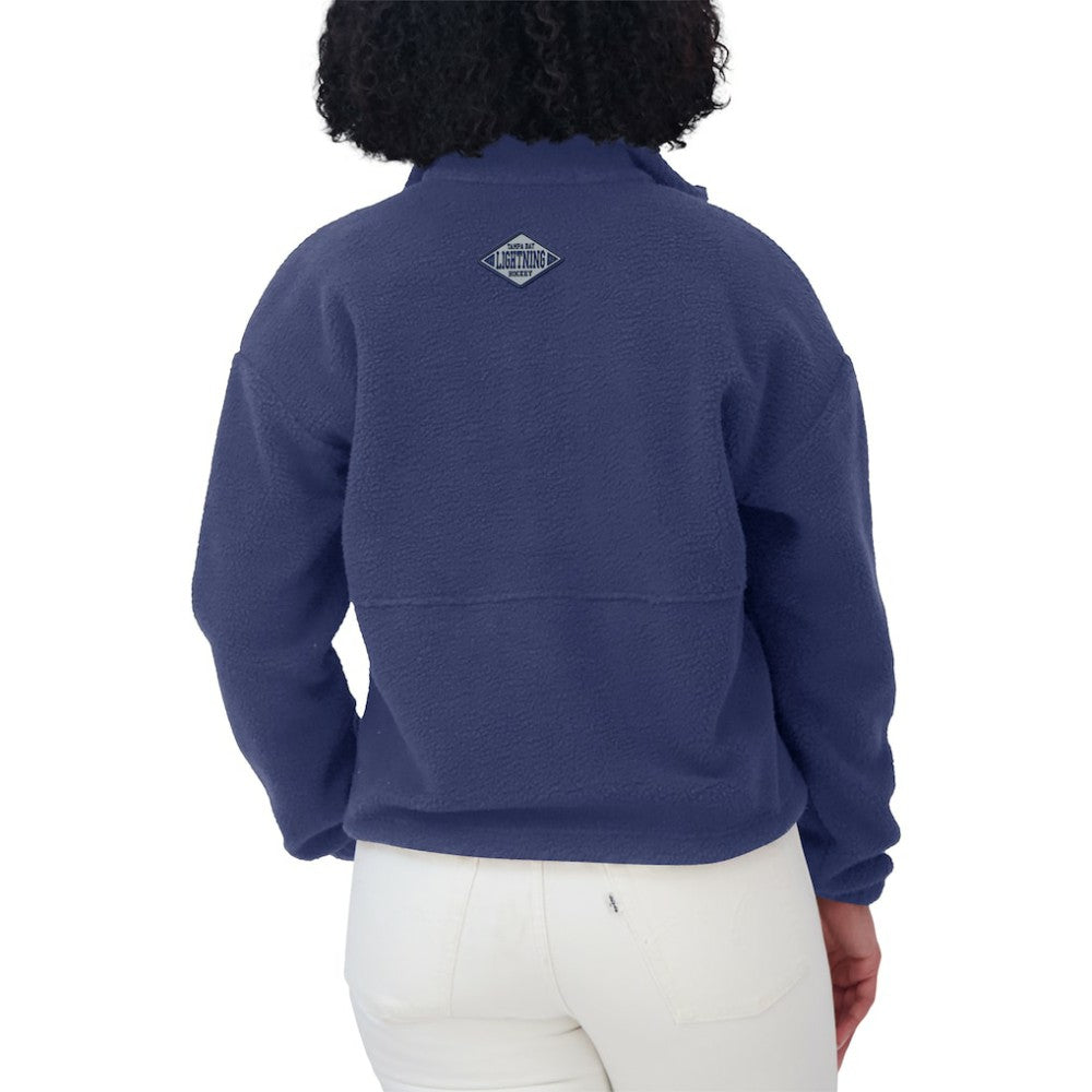 Tampa Bay Lightning WEAR by Erin Andrews Women's Polar Fleece Half-Zip Jacket Sale