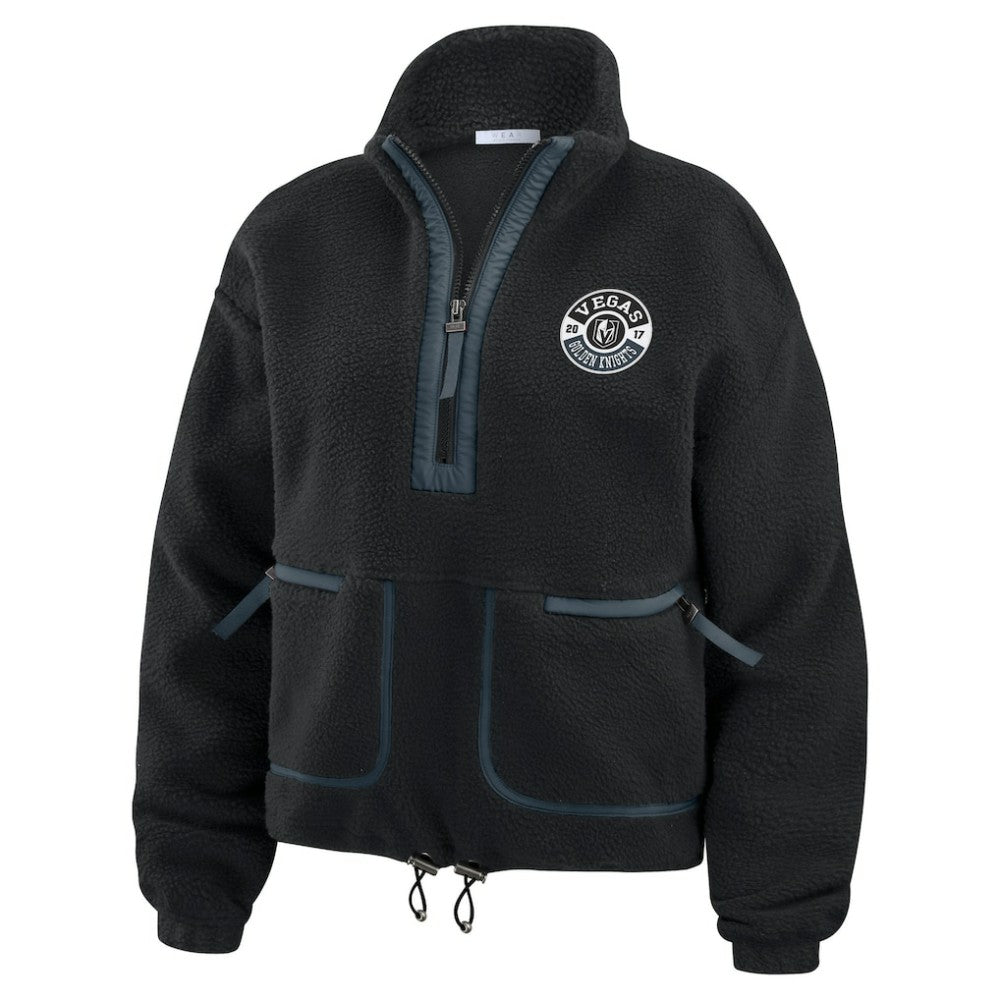 Vegas Golden Knights WEAR by Erin Andrews Women's Polar Fleece Half-Zip Jacket Discount