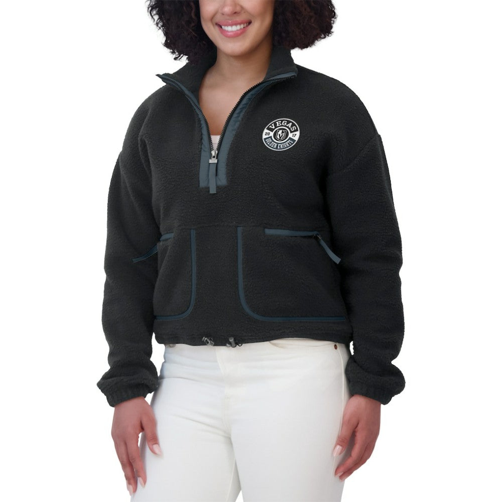 Vegas Golden Knights WEAR by Erin Andrews Women's Polar Fleece Half-Zip Jacket Discount
