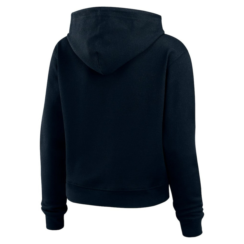 Seattle Kraken WEAR by Erin Andrews Women's Waffle-Knit Pullover Hoodie Online