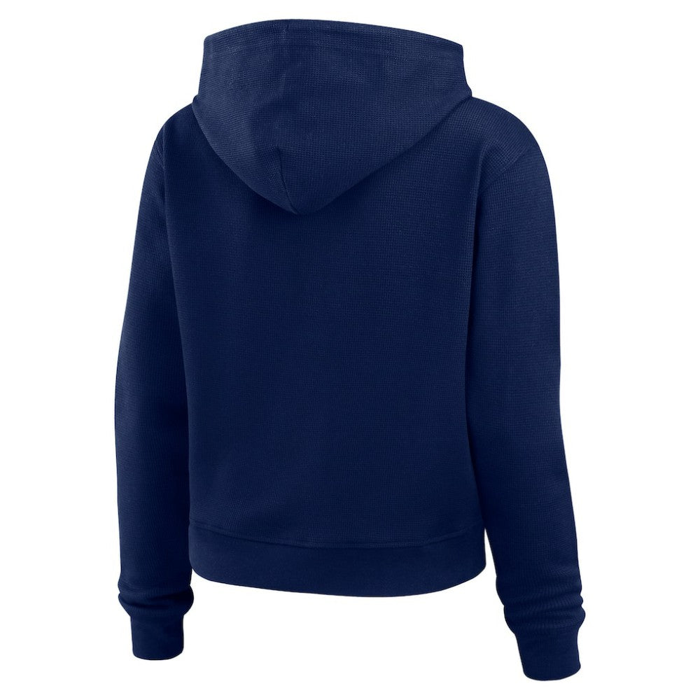 Tampa Bay Lightning WEAR by Erin Andrews Women's Waffle-Knit Pullover Hoodie Online