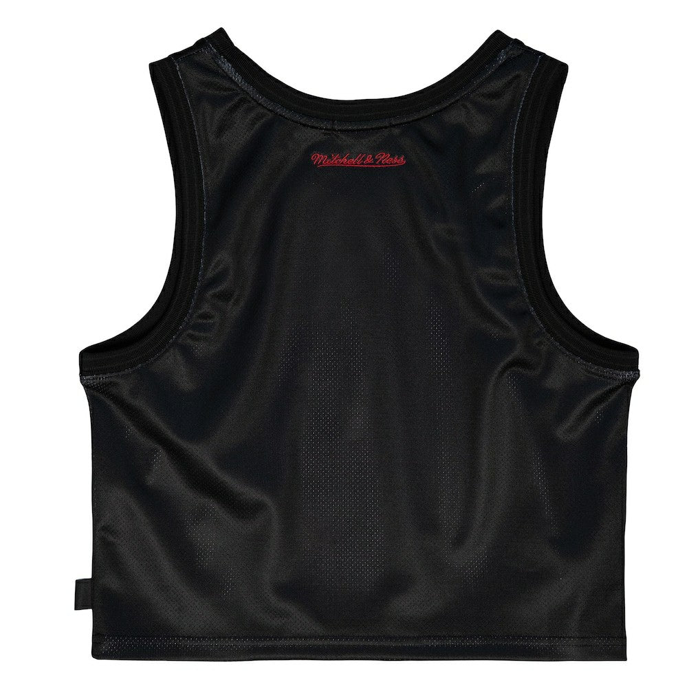 Chicago Bulls Women's Hardwood Classics Big Face 4.0 Cropped Tank Top sale On Sale
