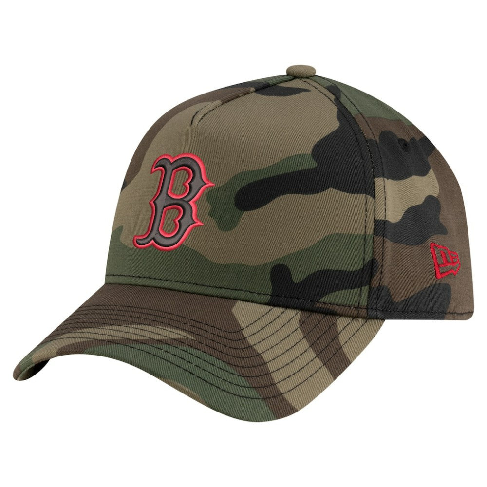 Boston Red Sox New Era Woodland Team Pop 9FORTY A-Frame Adjustable Hat | MLB US