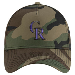 Colorado Rockies New Era Woodland Team Pop 9FORTY A-Frame Adjustable Hat | MLB Discount