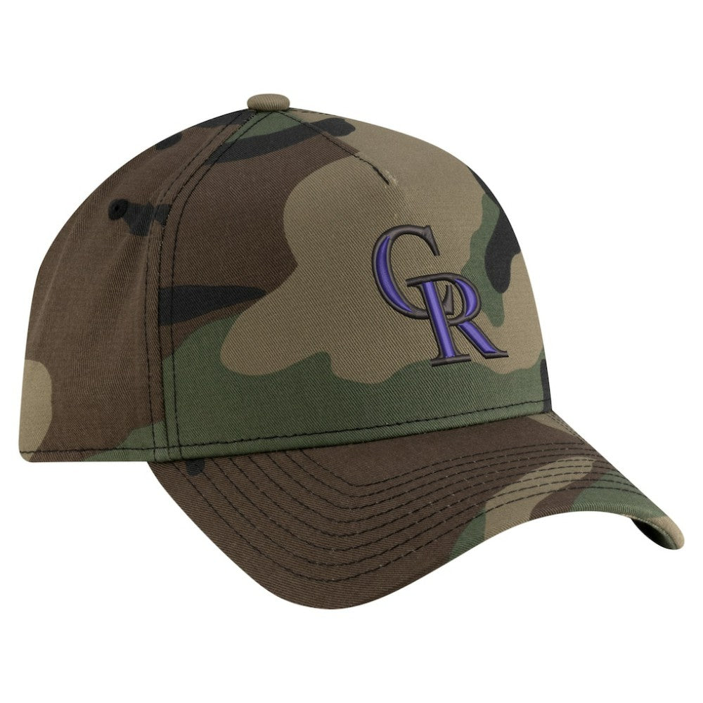 Colorado Rockies New Era Woodland Team Pop 9FORTY A-Frame Adjustable Hat | MLB Discount