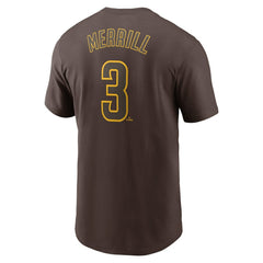 Jackson Merrill San Diego Padres Nike Fuse Name & Number T-Shirt | MLB Outlet