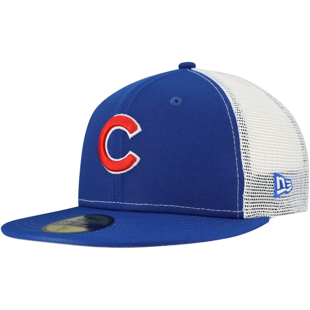 Chicago Cubs New Era Team Color 59FIFTY Trucker Fitted Hat | MLB Sale