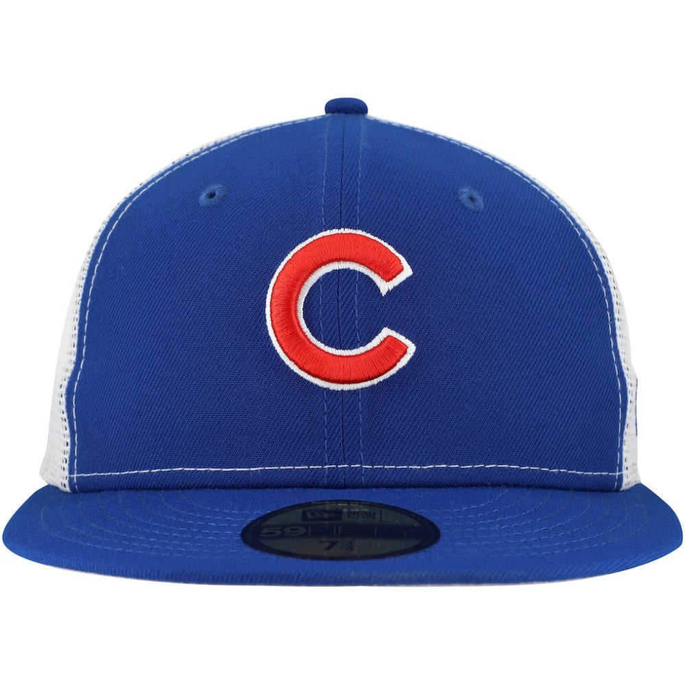 Chicago Cubs New Era Team Color 59FIFTY Trucker Fitted Hat | MLB Sale