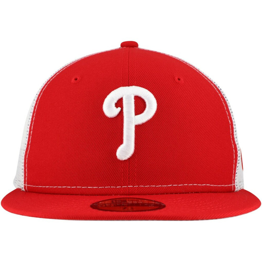 Philadelphia Phillies New Era Team Color 59FIFTY Trucker Fitted Hat | MLB Outlet