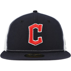 Cleveland Guardians New Era Team Color 59FIFTY Trucker Fitted Hat | MLB On Sale