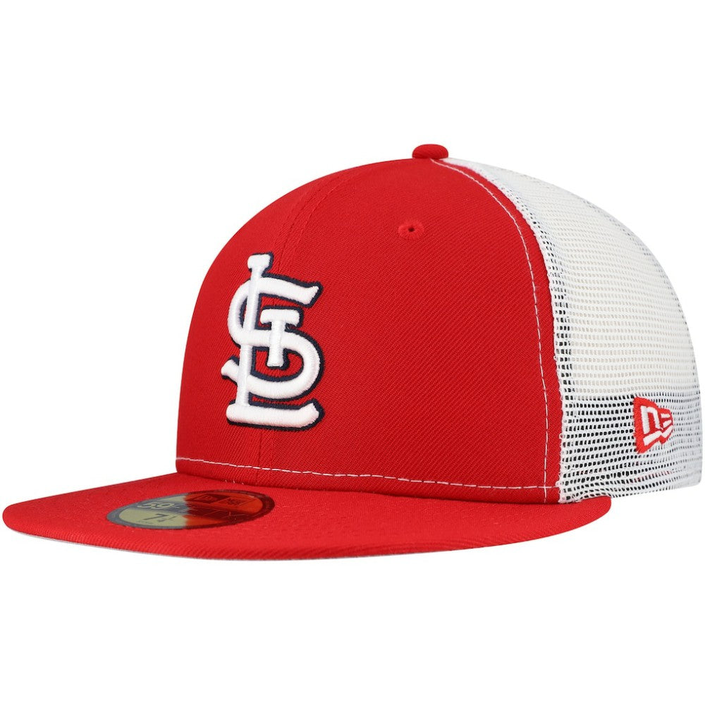 St. Louis Cardinals New Era Team Color 59FIFTY Trucker Fitted Hat | MLB Discount