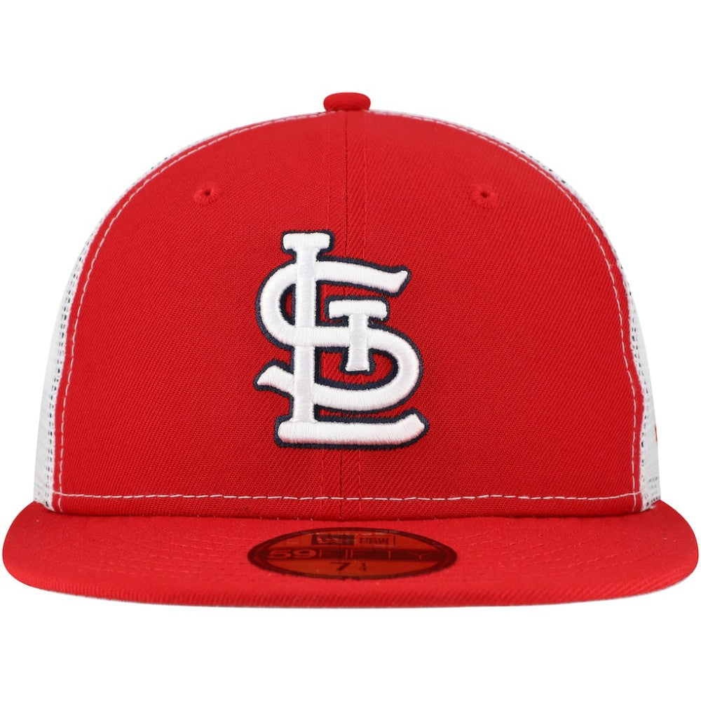 St. Louis Cardinals New Era Team Color 59FIFTY Trucker Fitted Hat | MLB Discount