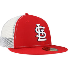 St. Louis Cardinals New Era Team Color 59FIFTY Trucker Fitted Hat | MLB Discount