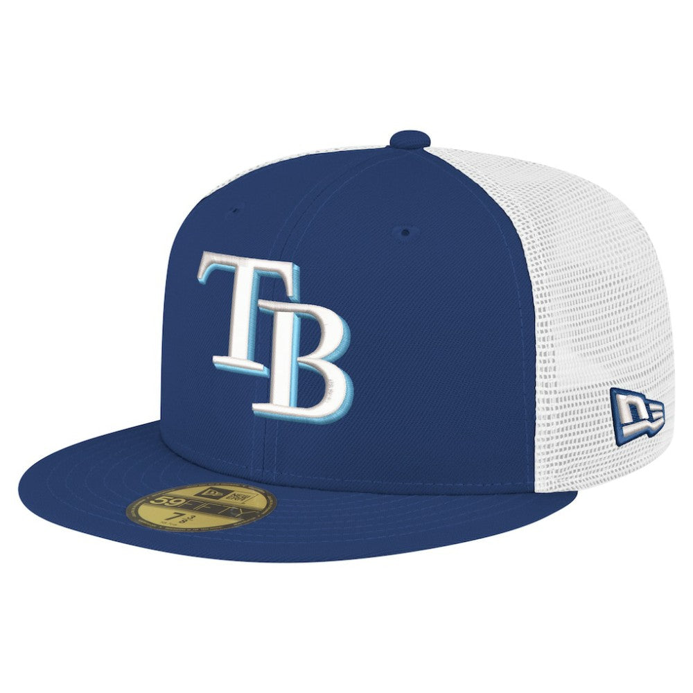 Tampa Bay Rays New Era Team Color 59FIFTY Trucker Fitted Hat | MLB New