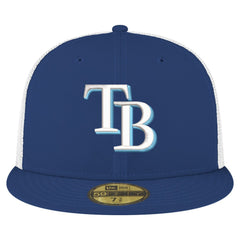 Tampa Bay Rays New Era Team Color 59FIFTY Trucker Fitted Hat | MLB New