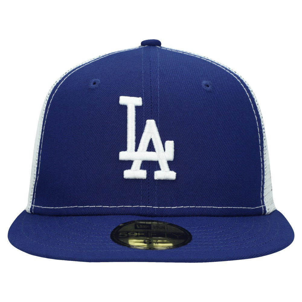 Los Angeles Dodgers New Era Team Color 59FIFTY Trucker Fitted Hat | MLB US
