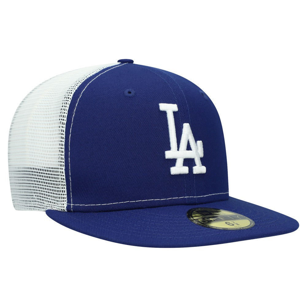 Los Angeles Dodgers New Era Team Color 59FIFTY Trucker Fitted Hat | MLB US