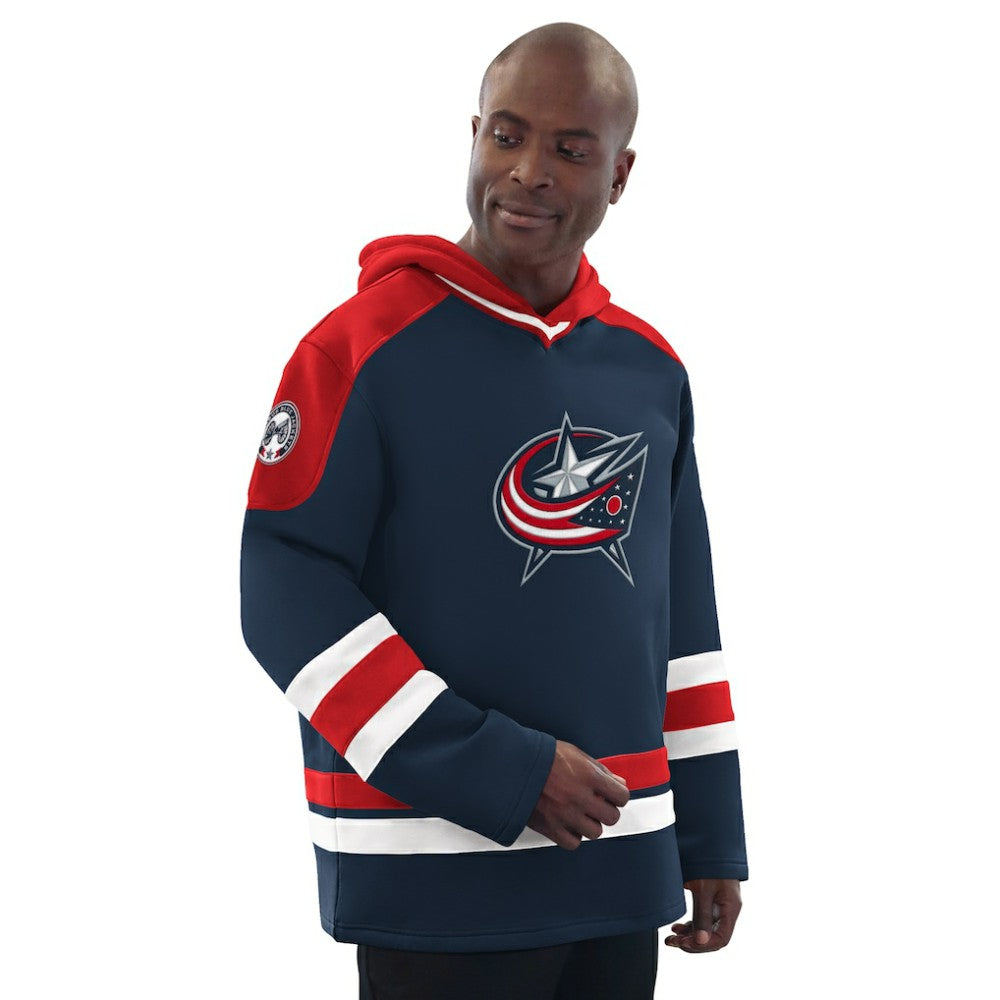 Columbus Blue Jackets Starter Hockey Pullover Hoodie For Sale
