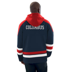 Columbus Blue Jackets Starter Hockey Pullover Hoodie For Sale