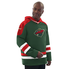 Minnesota Wild Starter Hockey Pullover Hoodie Outlet