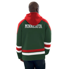 Minnesota Wild Starter Hockey Pullover Hoodie Outlet