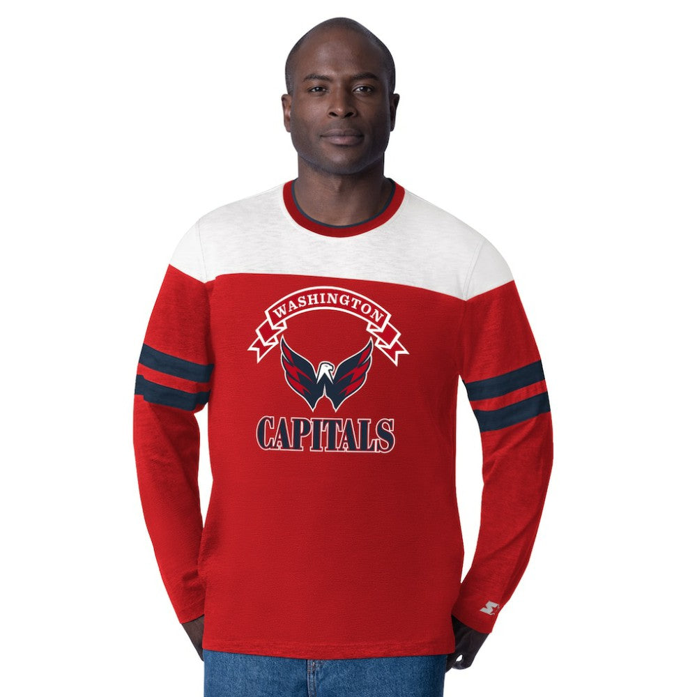 Washington Capitals Starter Blitz Durene Long Sleeve T-Shirt Online