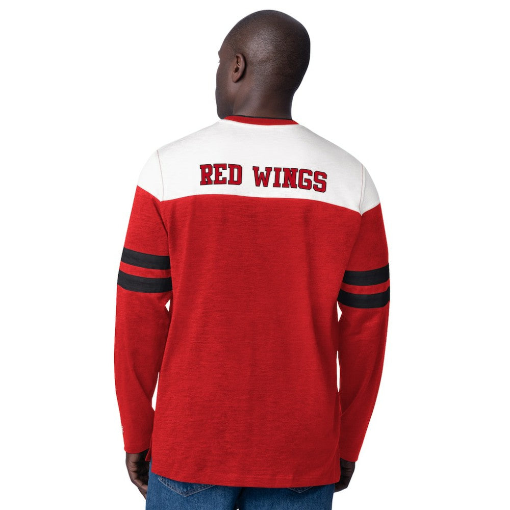 Detroit Red Wings Starter Blitz Durene Long Sleeve T-Shirt Sale