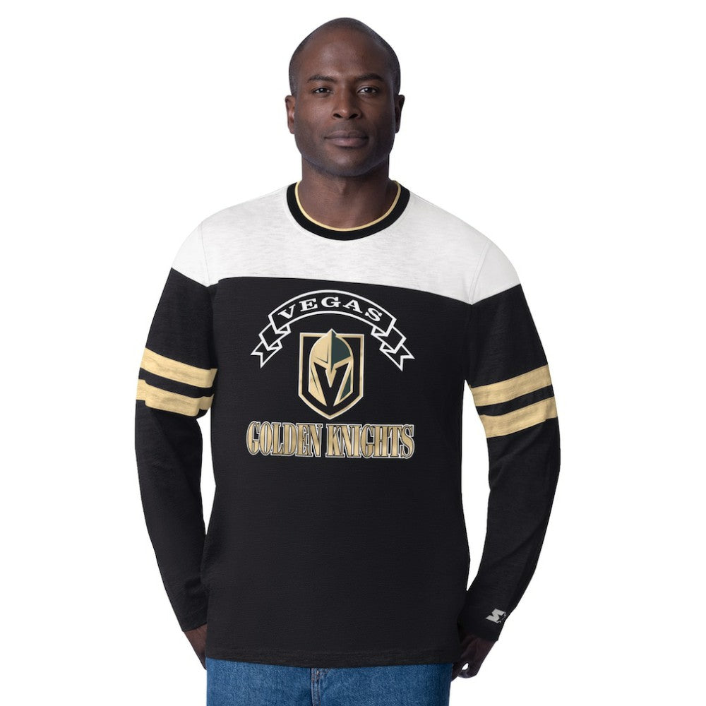 Vegas Golden Knights Starter Blitz Durene Long Sleeve T-Shirt Discount