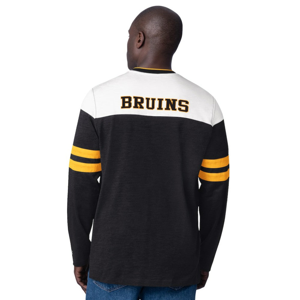 Boston Bruins Starter Blitz Durene Long Sleeve T-Shirt On Sale