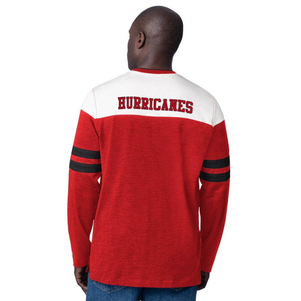 Carolina Hurricanes Starter Blitz Durene Long Sleeve T-Shirt Online