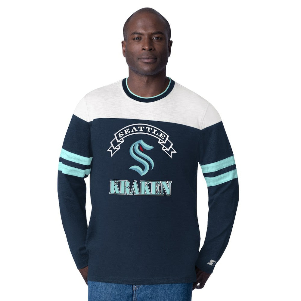 Seattle Kraken Starter Blitz Durene Long Sleeve T-Shirt Outlet