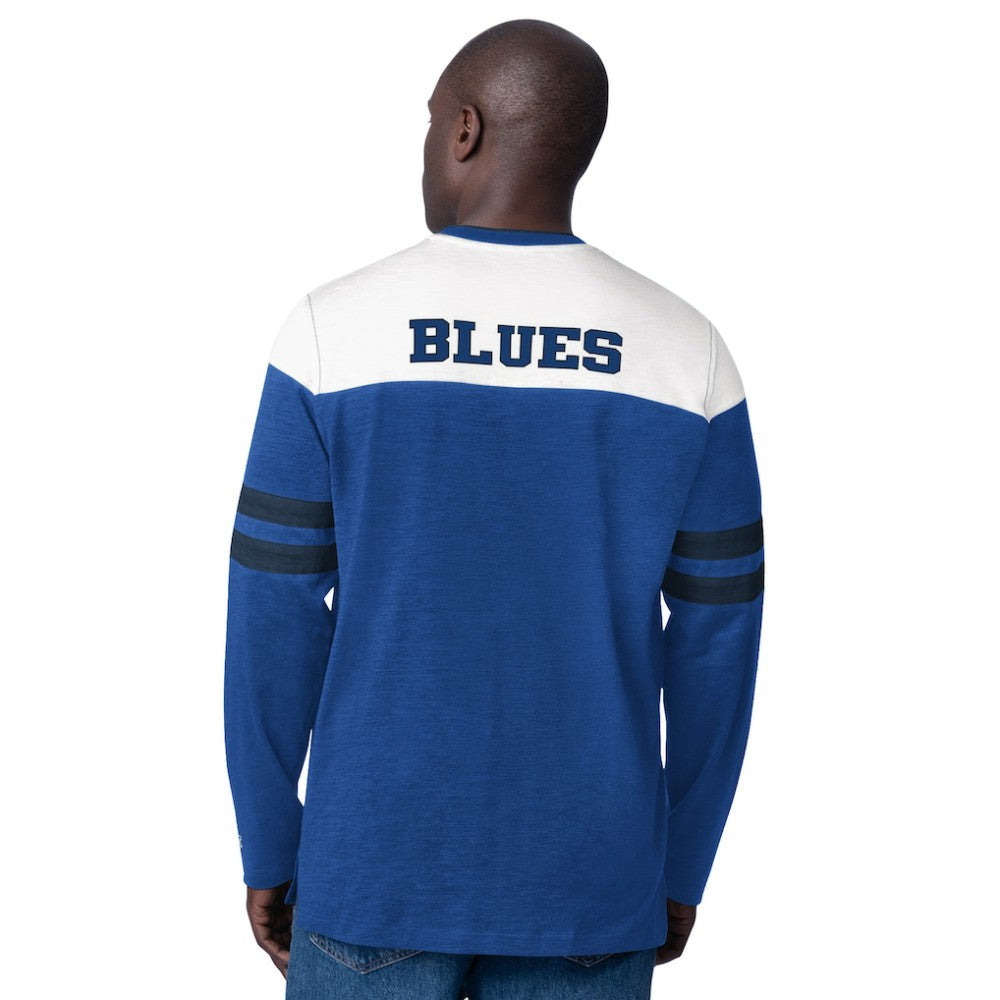 St. Louis Blues Starter Blitz Durene Long Sleeve T-Shirt On Sale