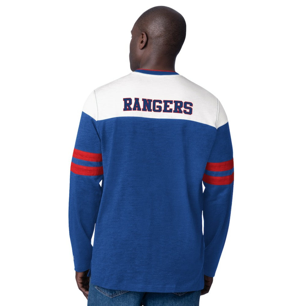 New York Rangers Starter Blitz Durene Long Sleeve T-Shirt On Sale