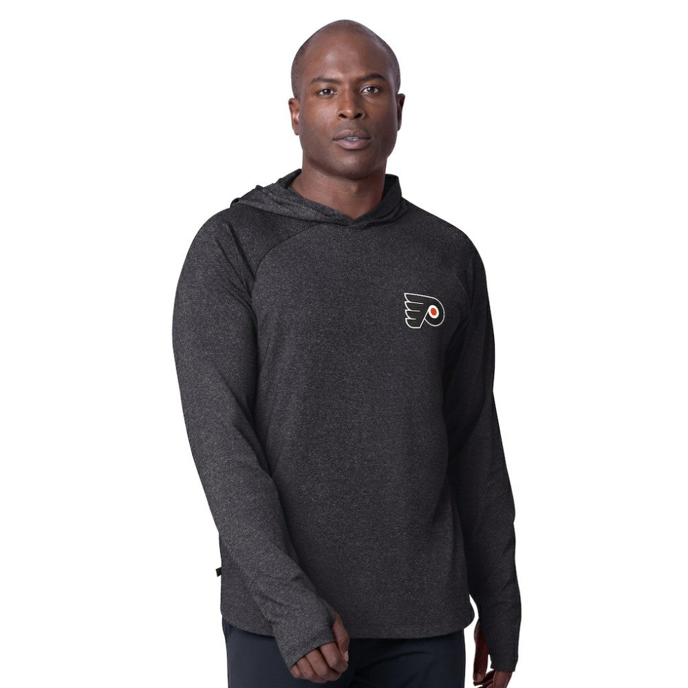 Philadelphia Flyers MSX by Michael Strahan Fast Track Raglan Long Sleeve Hoodie T-Shirt On Sale
