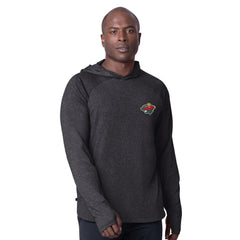 Minnesota Wild MSX by Michael Strahan Fast Track Raglan Long Sleeve Hoodie T-Shirt On Sale