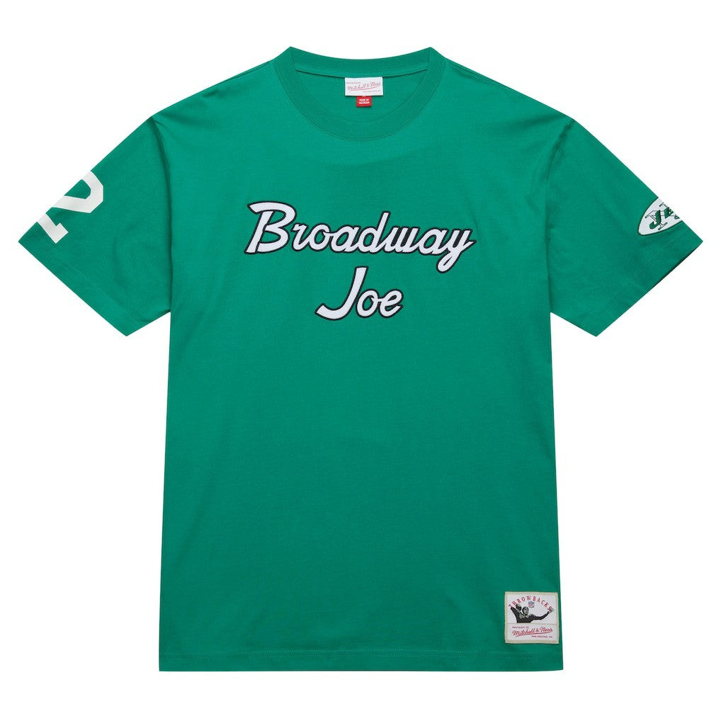 New York Jets Mitchell & Ness Joe Namath  Retired Player Nickname T-Shirt