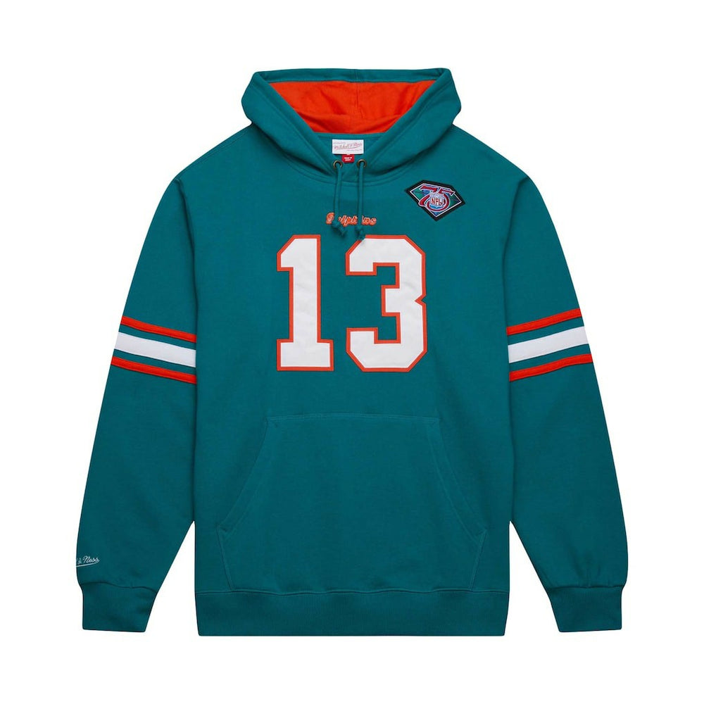 Miami Dolphins Mitchell & Ness Dan Marino  Retired Player Name & Number Pullover Hoodie