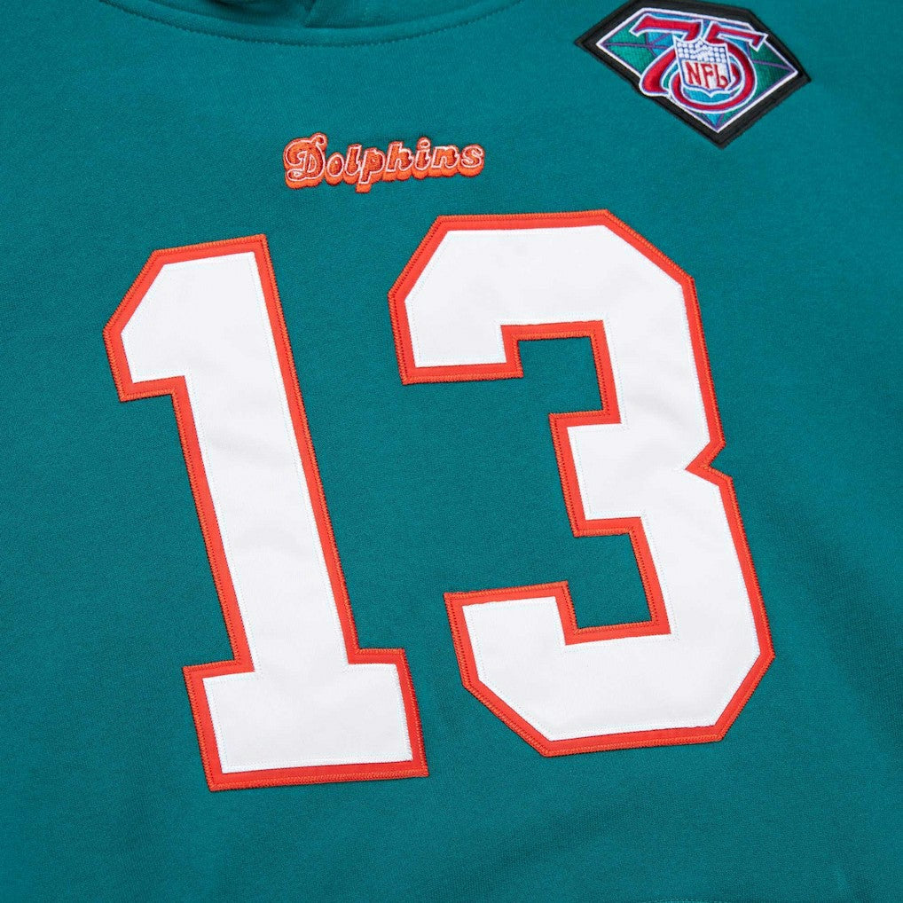 Miami Dolphins Mitchell & Ness Dan Marino  Retired Player Name & Number Pullover Hoodie