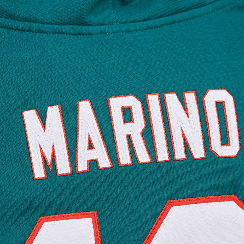 Miami Dolphins Mitchell & Ness Dan Marino  Retired Player Name & Number Pullover Hoodie