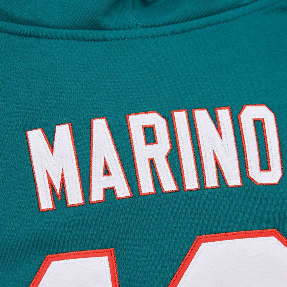 Miami Dolphins Mitchell & Ness Dan Marino  Retired Player Name & Number Pullover Hoodie